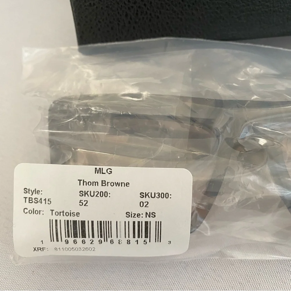 Thom Browne Womens Sunglasses 52mm Square 100% UV Protection Tortoise Luxury NWT